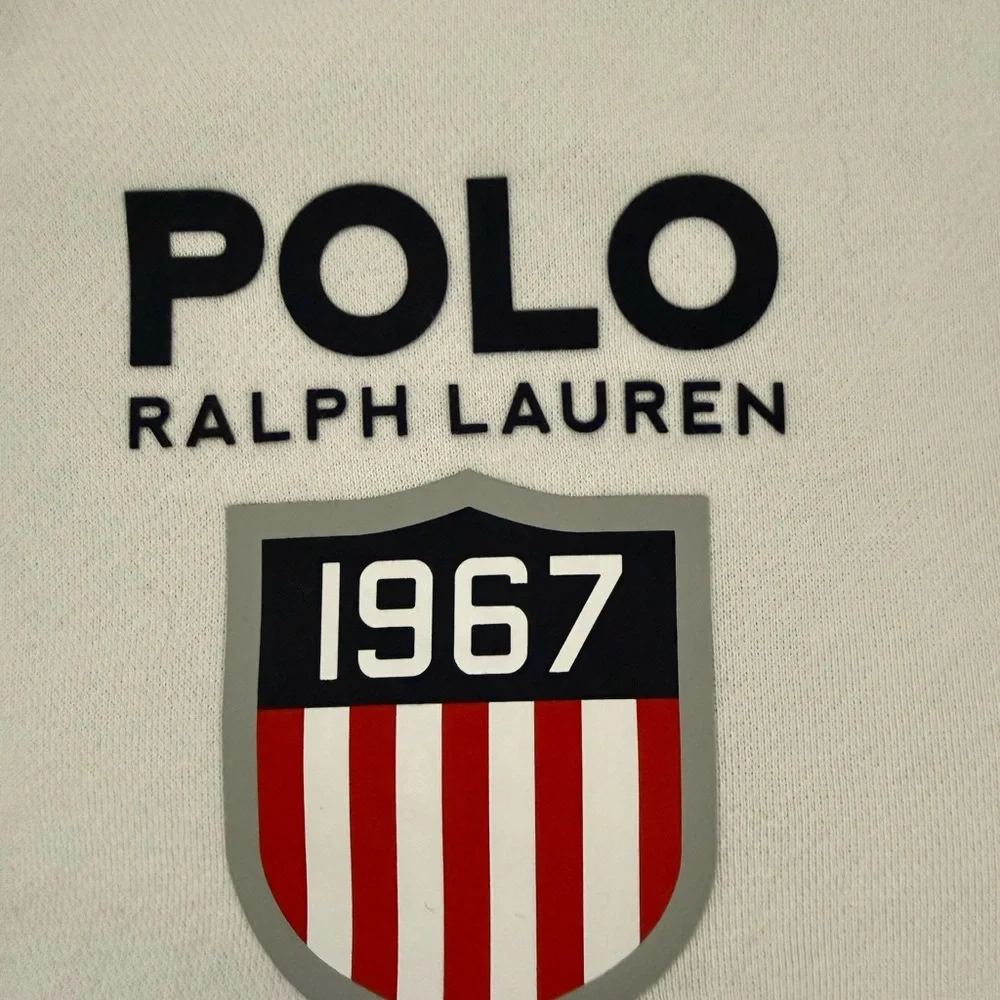 Polo Ralph Lauren Double Knit White/Red/Blue/Green ColorBlock Hoodie & Joggers